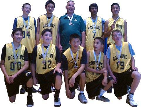 2012 Champions - 805 Hive is a Simi Valley California Travel, Club, AAU Basketball Team